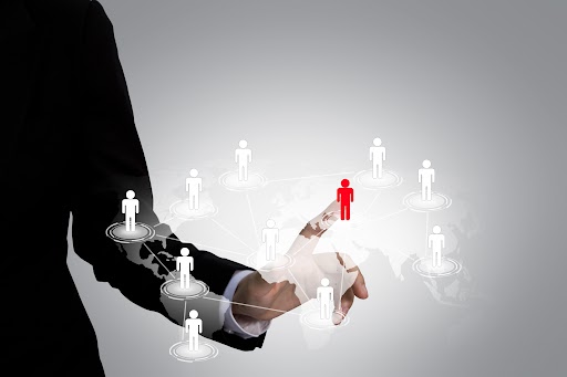A person selecting one candidate among many as a part of startup recruitment