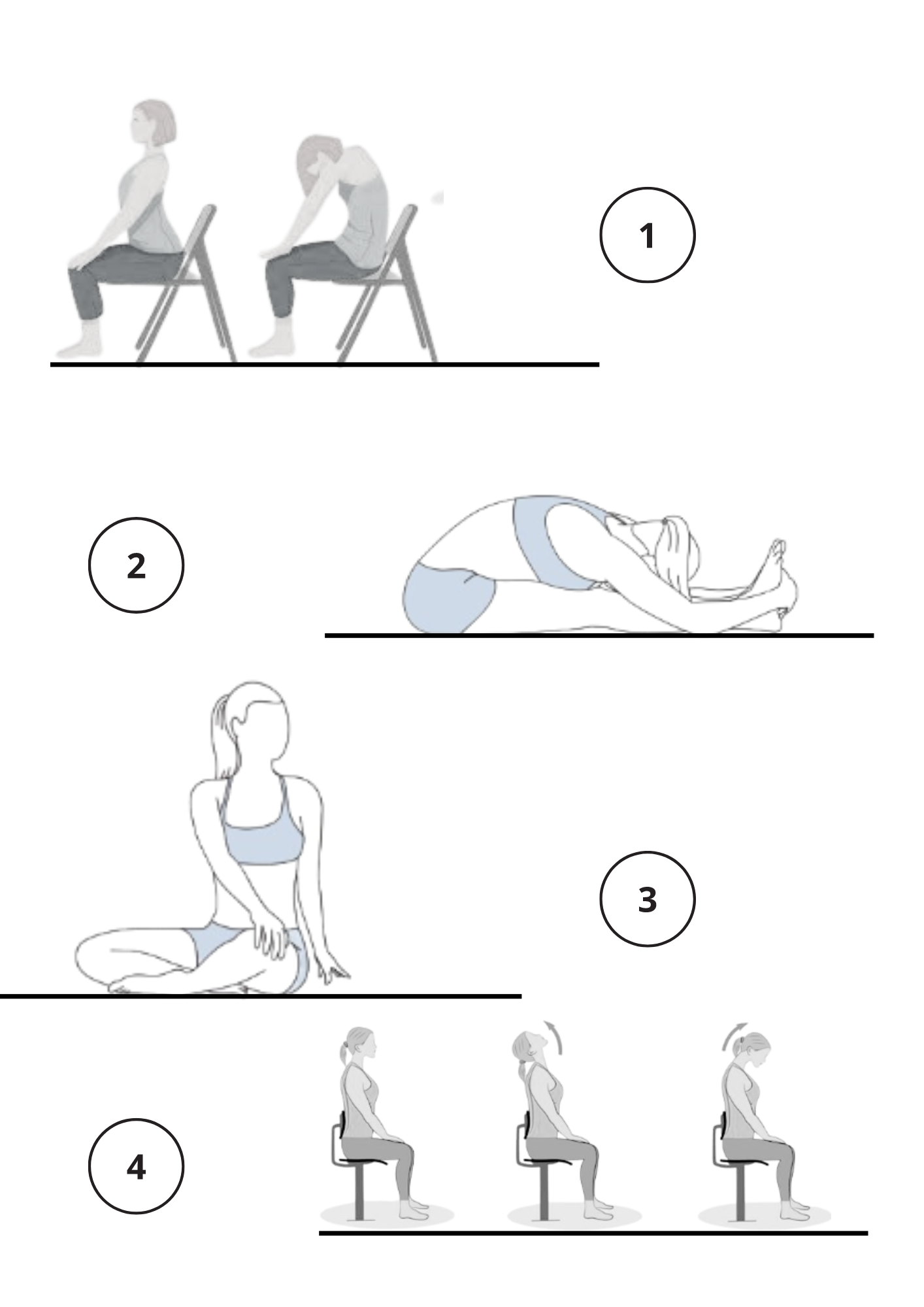 Seated Yoga poses